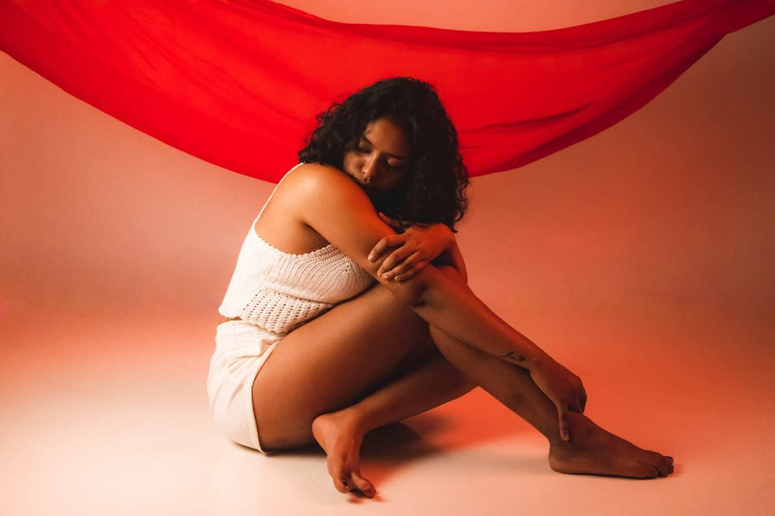 Woman having period 
