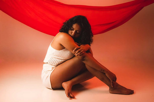 Woman having period 