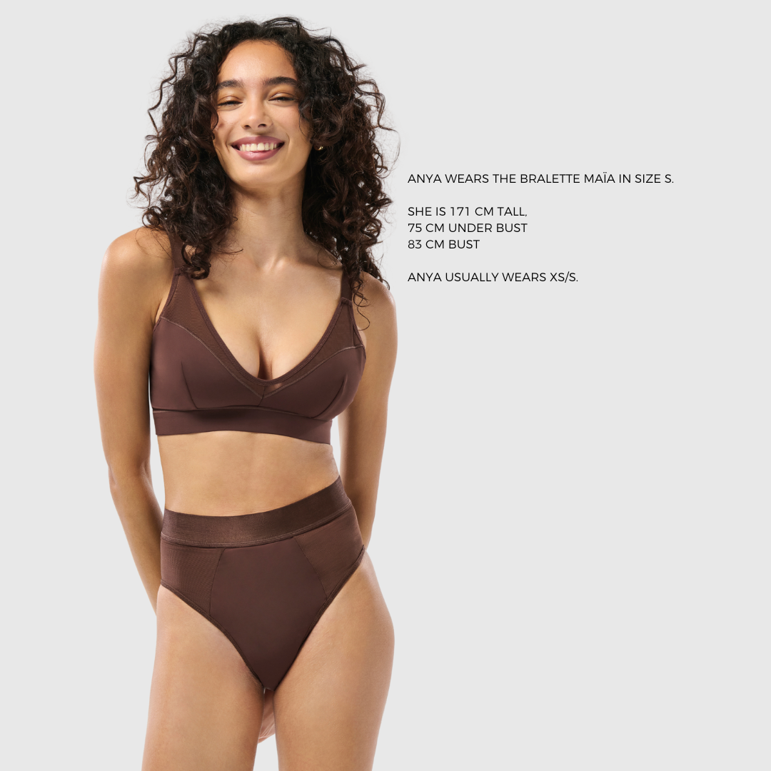 Plunge Mesh Bralette Maïa