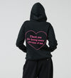 Sudadera con capucha Love de gran tamaño