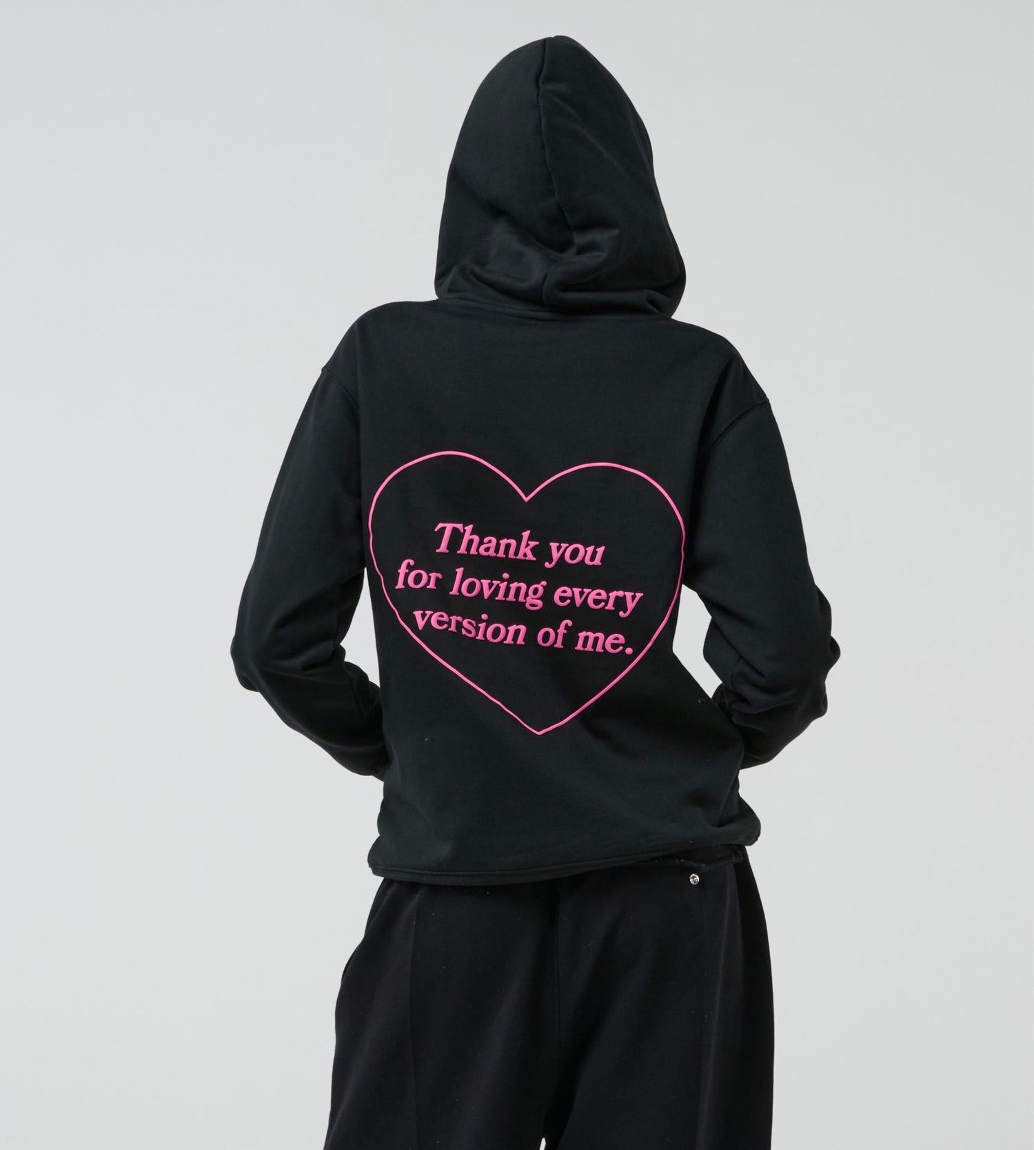 Sudadera con capucha Love de gran tamaño