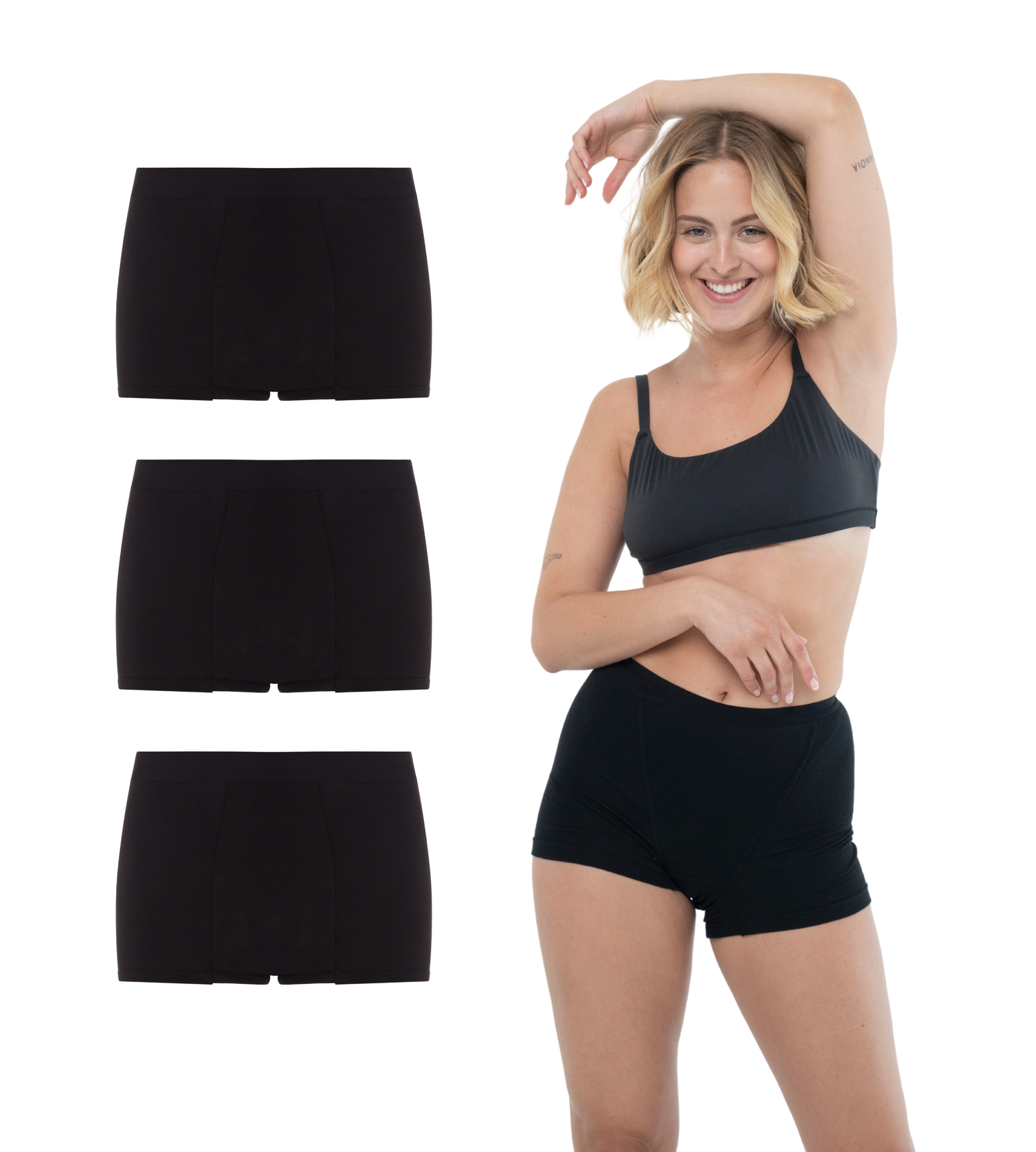 3x periode boxershort-Luna voor de nacht