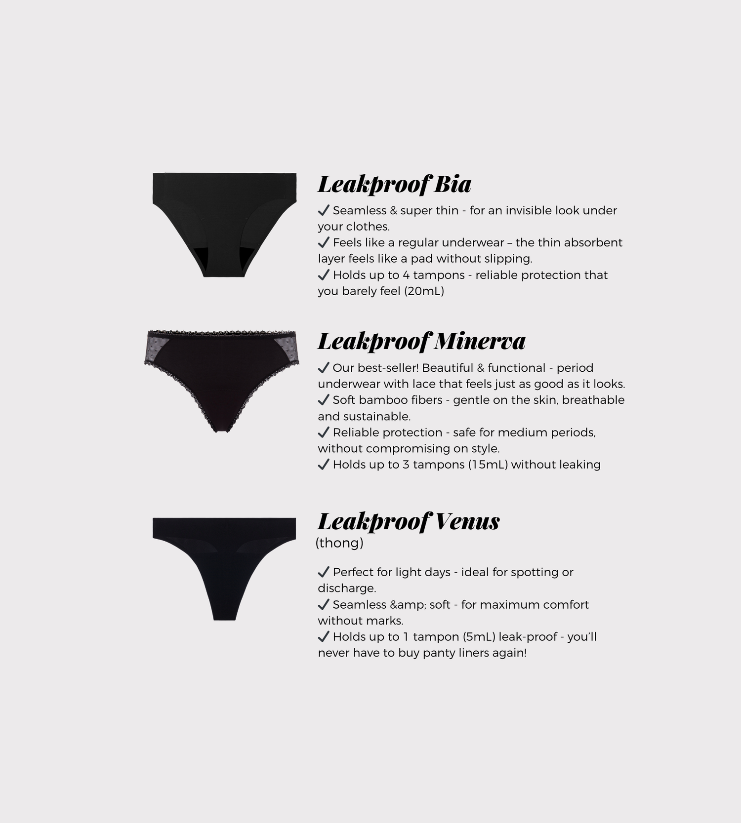 Medium Flow Discovery Set - 3 Periodenslips für Mittelstarke Tage