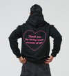 Sudadera con capucha Love de gran tamaño
