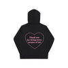 Sudadera con capucha Love de gran tamaño