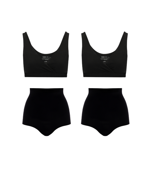 Mama Post-Partum Set — Still-BHs & Periodenslips für nach der Geburt