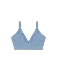 Plunge Bralette ohne Bügel in blau 