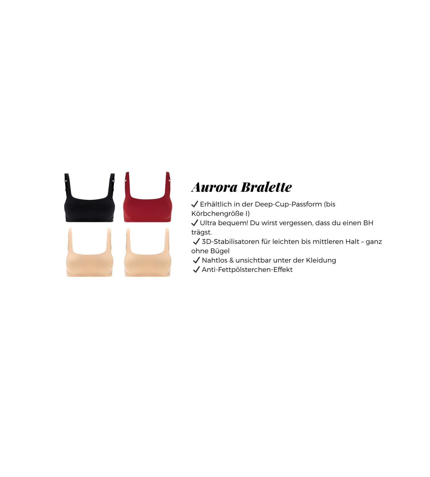 Ensemble de 4 soutiens-gorge sans fil Comfort Minimizer