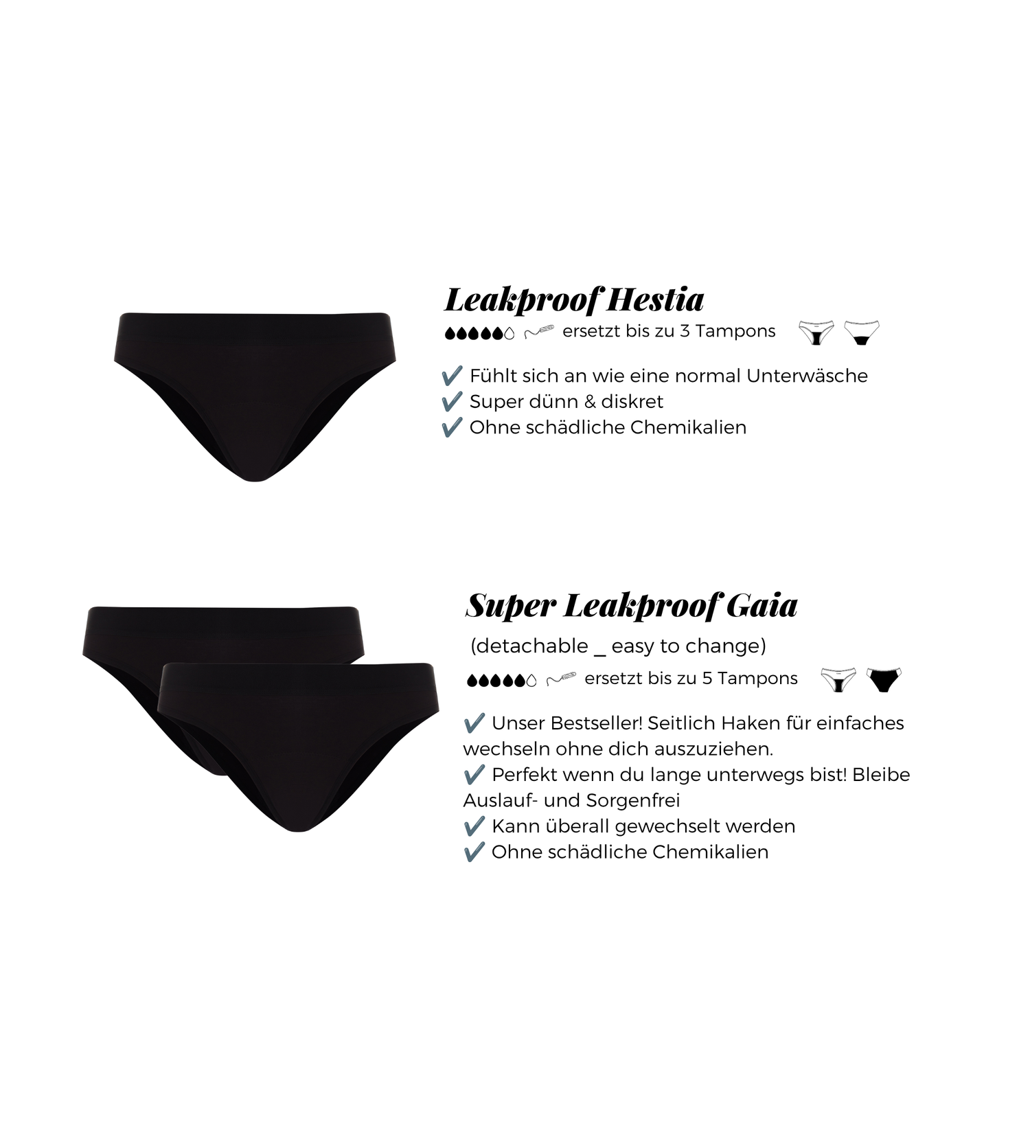 First Teen Period Underwear 3-Pack + Free Wetbag