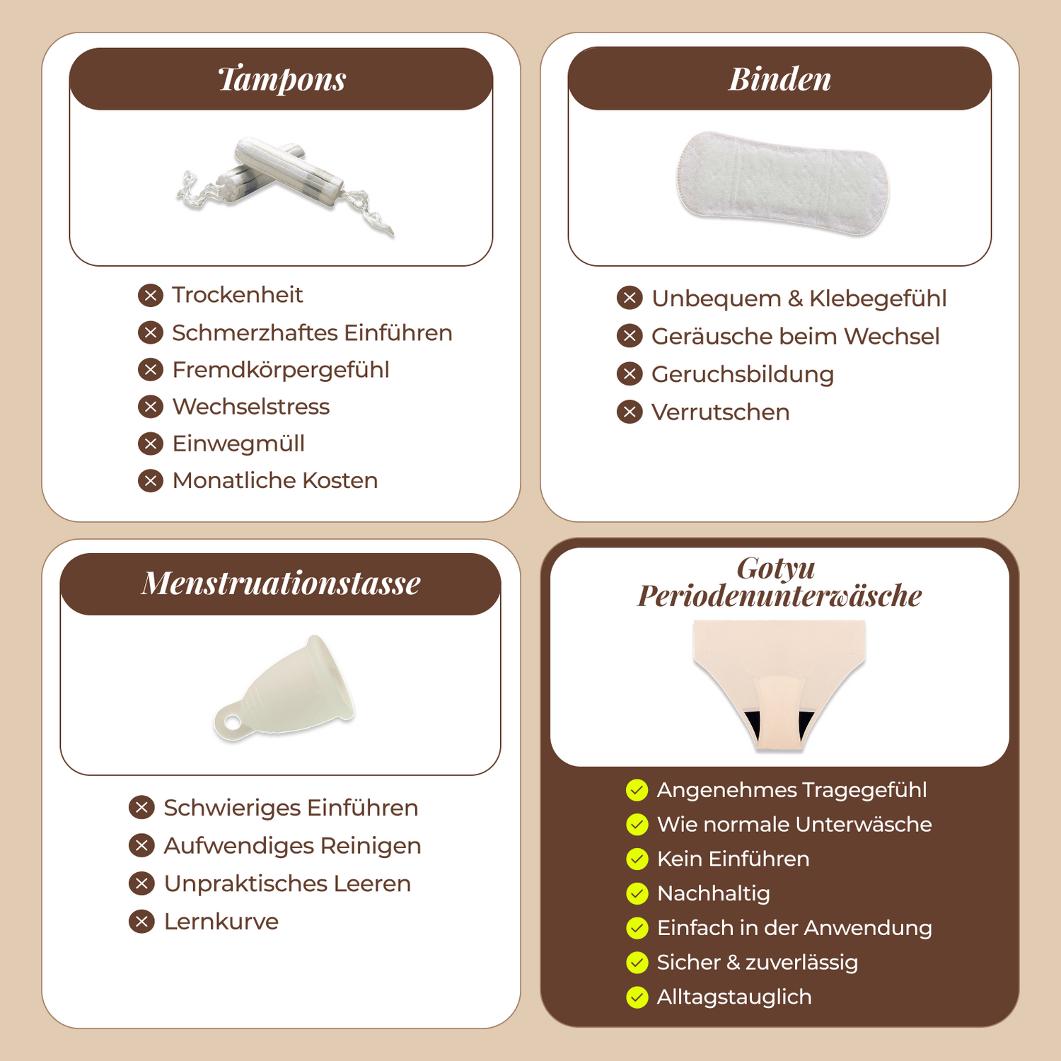 Detachable Nahtlose Leakproof Emilia mit Spitze (mit Verschluss)